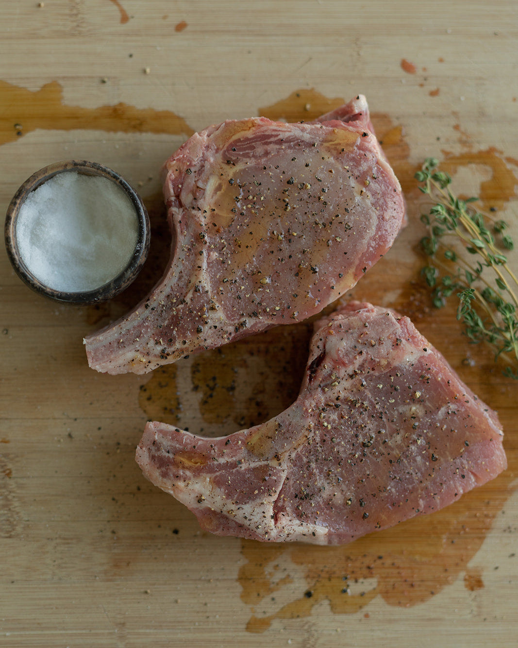 pasture raised pork chops